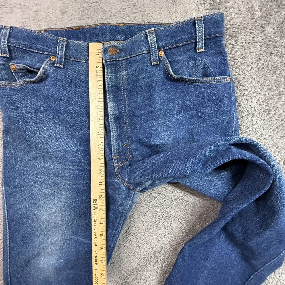 Vintage 80's Levis Levi's Orange Tab 505 Straight Leg USA Denim Jeans 33x28.75